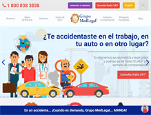 Tablet Screenshot of grupomedlegal.com